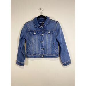 Cat & Jack Girls' Denim Jacket, Size L (10/12)